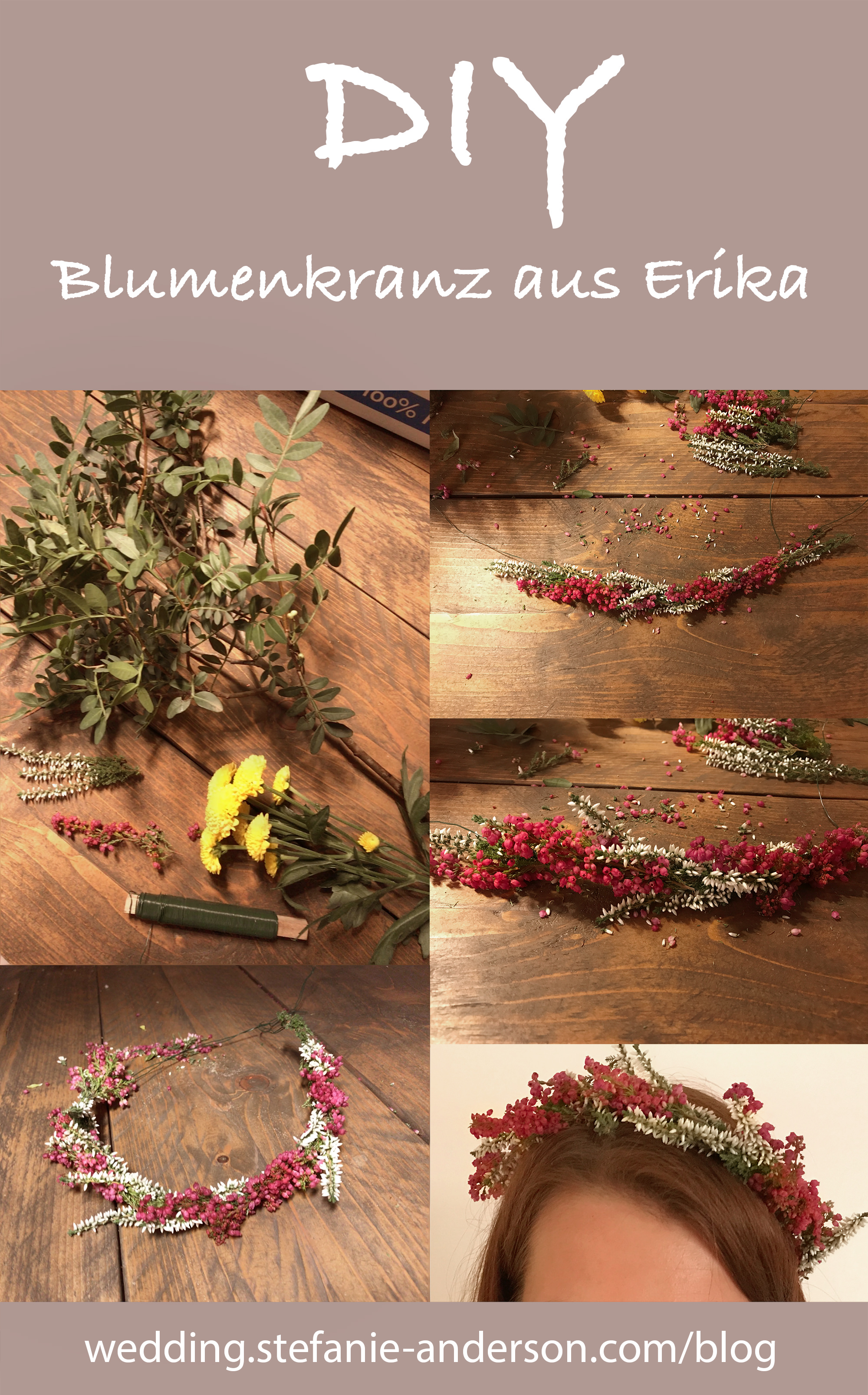 Diy Blumenkranz Einfach Schnell Selber Machen Stefanie Anderson Hochzeitsfotograf Dusseldorf