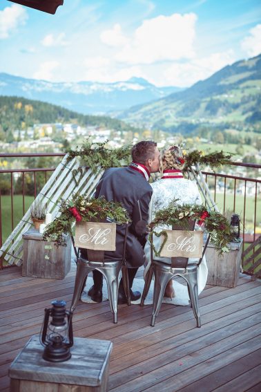 Trachtenhochzeit auf der Ganslernalm in Kitzbühel