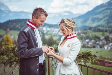 Trachtenhochzeit auf der Ganslernalm in Kitzbühel