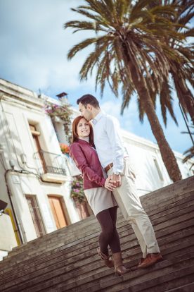 Paarfoto-Strand-Barcelona