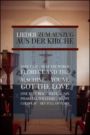 Lieder zum Auszug aus der Kirche