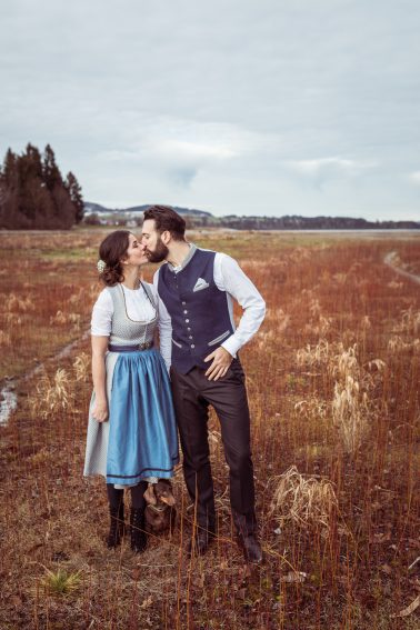 Afterwedding Brautpaar Shooting in Tracht in Füssen