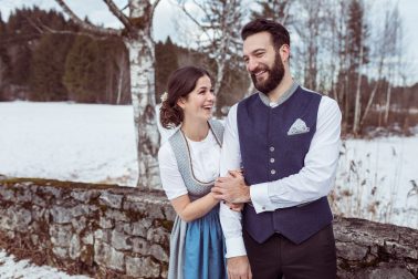 Afterwedding Brautpaar Shooting in Tracht in Füssen