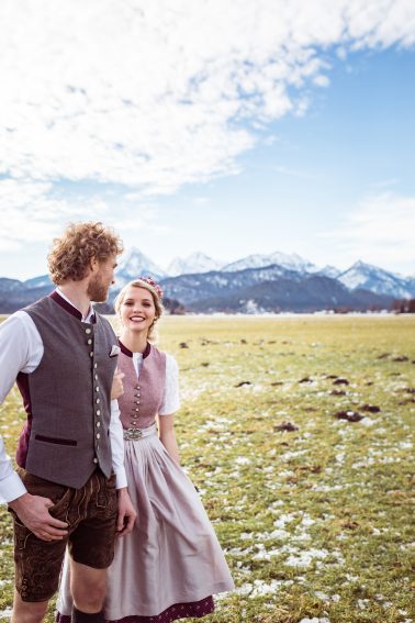 Trachtenhochzeit Brautpaar Füssen