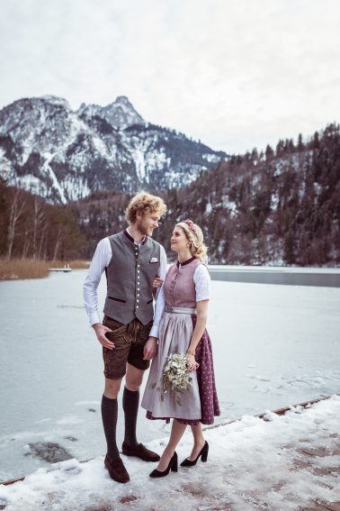 Trachtenhochzeit Brautpaar Füssen