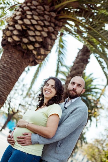 Schwangerschaftsshooting in Barcelona