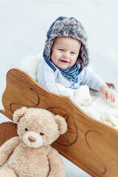 Kinderfotos im Schnee