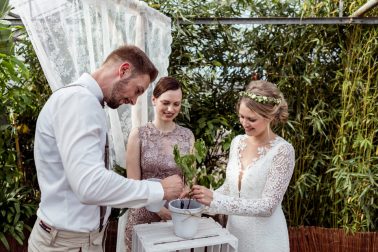 Hochzeit im Gewächshaus Decher in Karben
