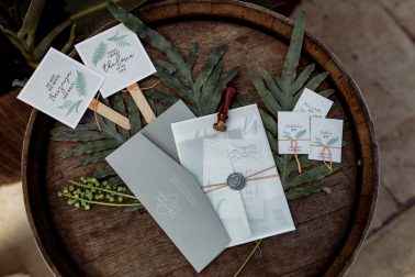 Hochzeitspapeterie Farn