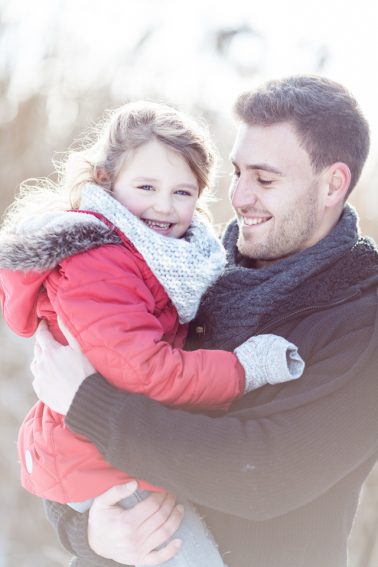 Kinderportrait im Schnee