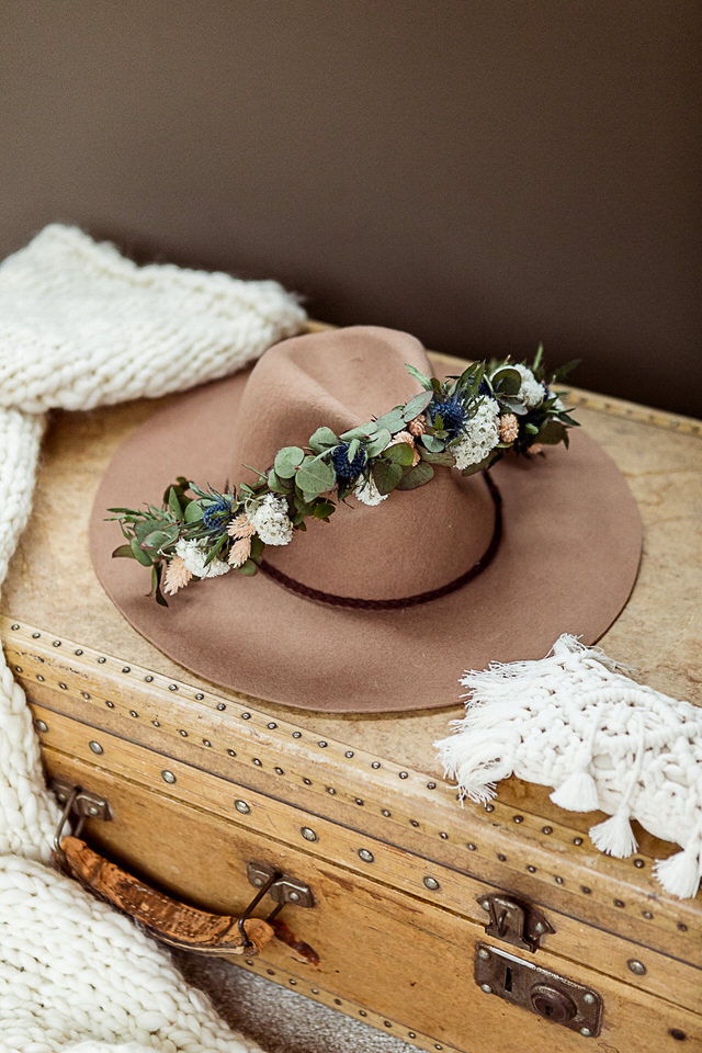 Blumenkranz Boho Hochzeit Mühlenhof Kalkar