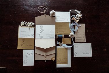 Papeterie Boho Winterhochzeit Mühlenhof Kalkar