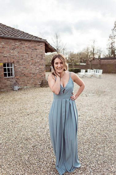 Brautjungfernkleid Boho Winterhochzeit Mühlenhof Kalkar Esther Hofmann