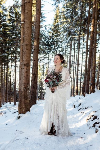 Berghochzeit im Winter im Allgäu