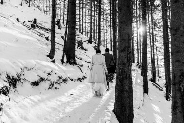 Berghochzeit im Winter im Allgäu