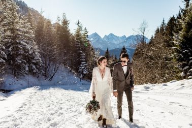 Heiraten in den Bergen im Winter im Allgäu
