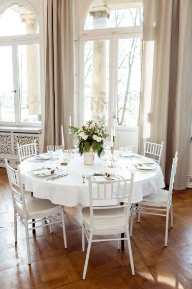 Elegante Winterhochzeit Villa Kalles