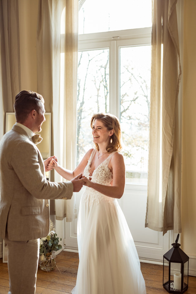 Getting Ready Elegante Winterhochzeit Villa Kalles