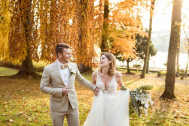 Freie Trauung Elegante Herbsthochzeit Villa Kalles