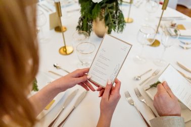 Hochzeitsmenü Papeterie Eva Zweiklein Villa Kalles