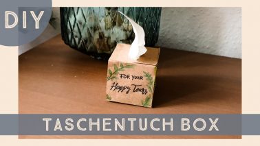 DIY Vorlage Taschentuchbox für Freudentränen