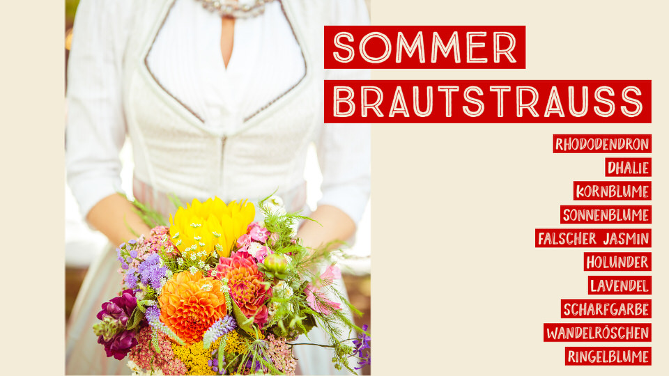 Sommer Brautstrauß