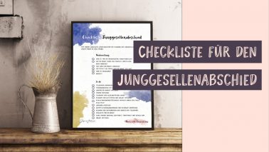 Checkliste Junggesellenabschied