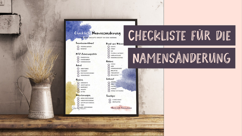 Checkliste Namensabänderung