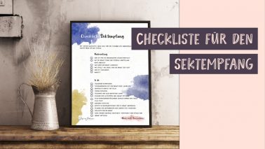 Checkliste Sektempfang