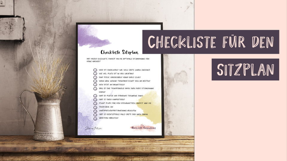 Checkliste Sitzplan