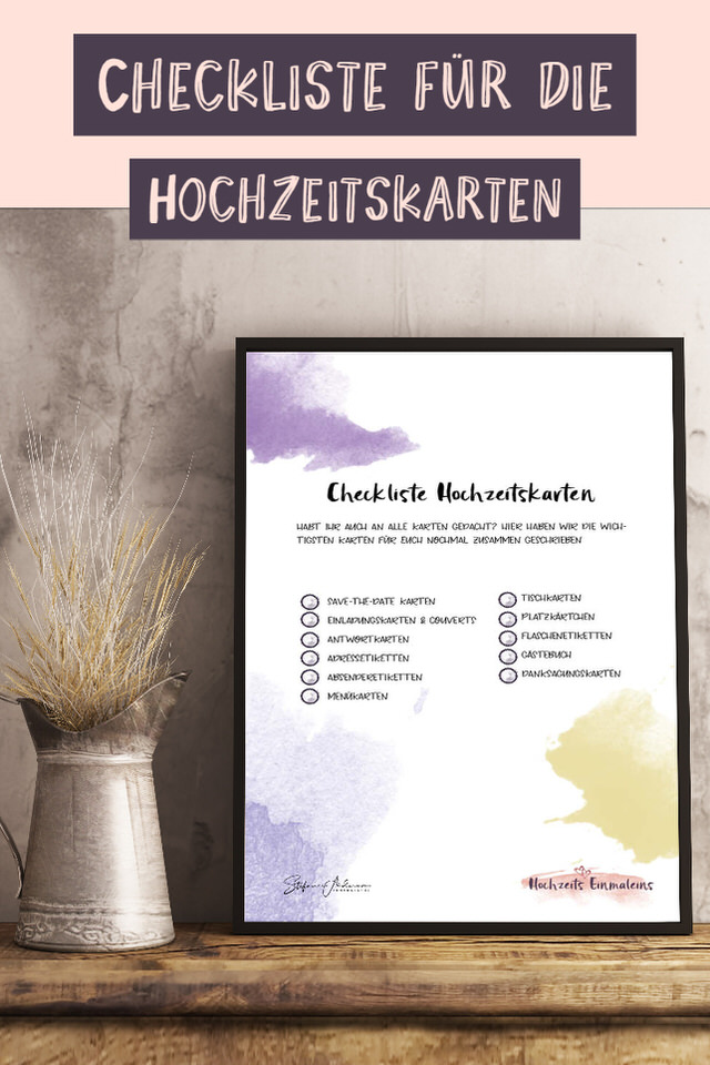 Checkliste-Hochzeitskarten
