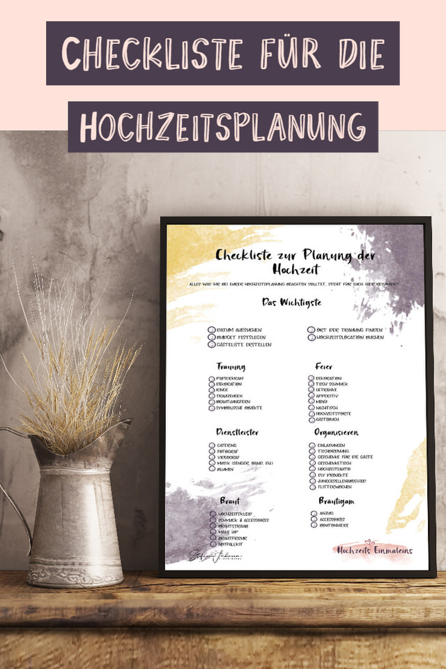 Checkliste-Hochzeitsplanung