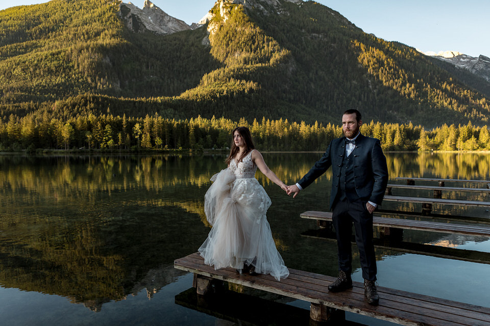 Heiraten Brautpaar am Hintersee