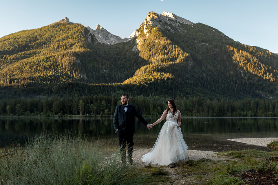 Heiraten Brautpaar am Hintersee