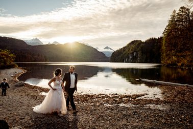 Hochzeit auf der Rohrkopfhütte am Schloss Neuschwanstein in Füssen