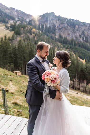 Hochzeit auf der Rohrkopfhütte am Schloss Neuschwanstein in Füssen