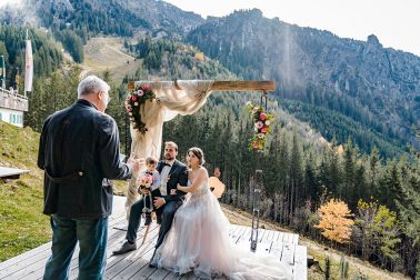 Hochzeit auf der Rohrkopfhütte am Schloss Neuschwanstein in Füssen