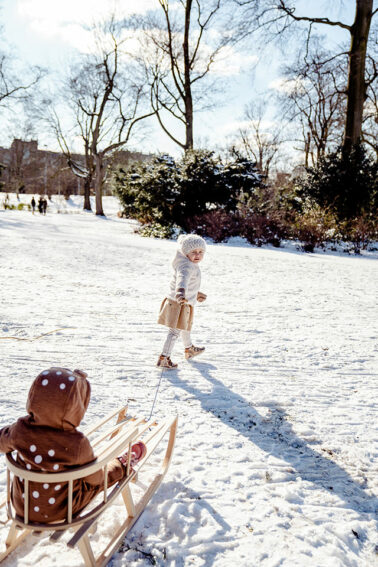 Kindershooting im Hofgarten Düsseldorf im Schnee