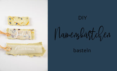 DIY Namenskärtchen für Hochzeit